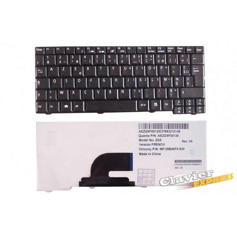 clavier acer aspire one a150 d150 531 571