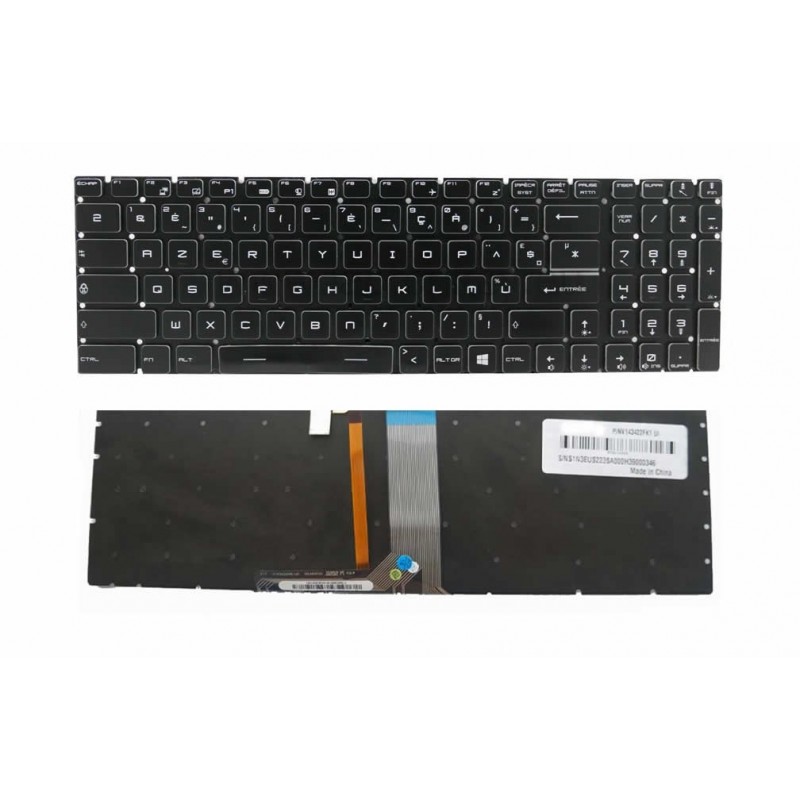 clavier francais pour pc portable msi GL62 63 72 73