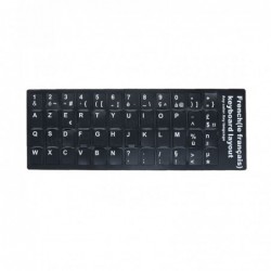Stickers Noir Autocollants Clavier AZERTY Français