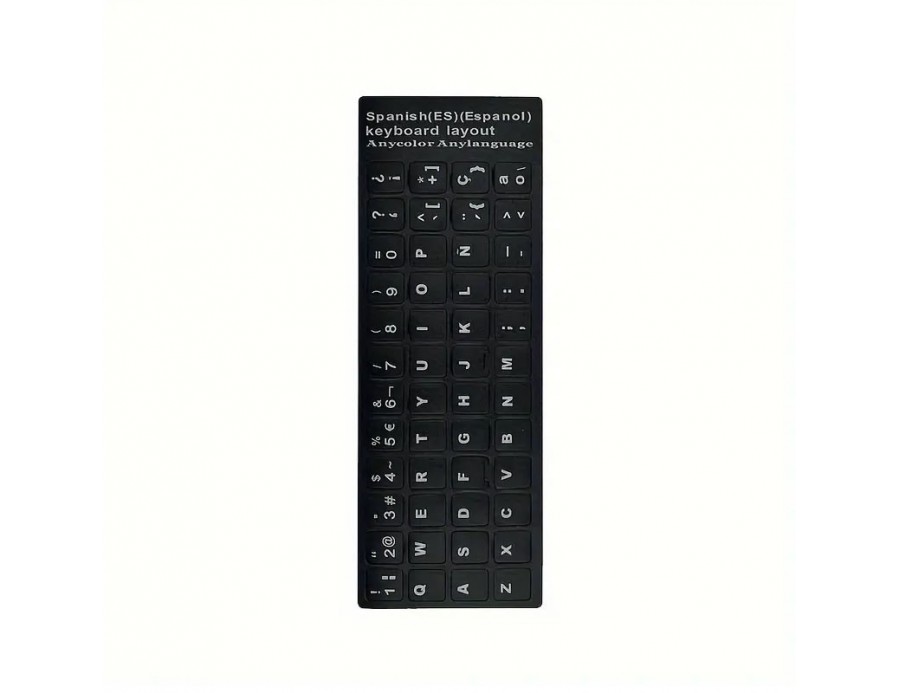 Autocollants stickers pour Clavier qwerty Espagnol Autocollants stickers pour Clavier qwerty Espagnol