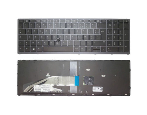 clavier azerty retroeclaire hp zbook 15 g3 g4 17 g3 848311-051