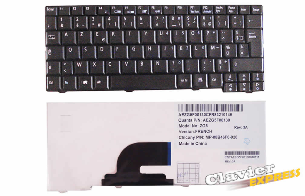 Clavier compatible Acer Aspire One